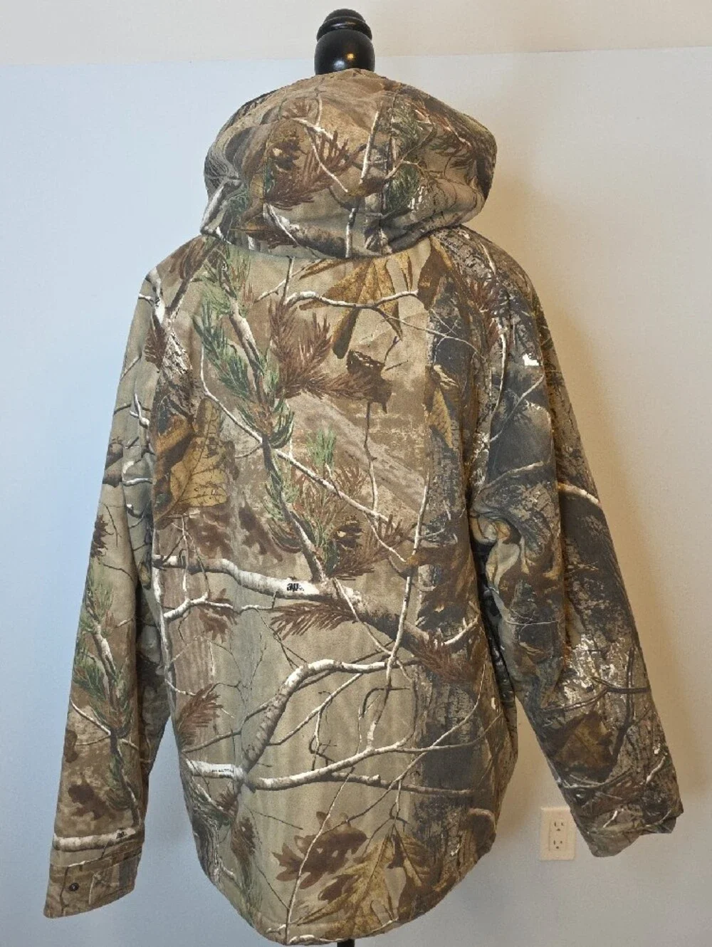 Realtree Black Jacket with Camo Trim